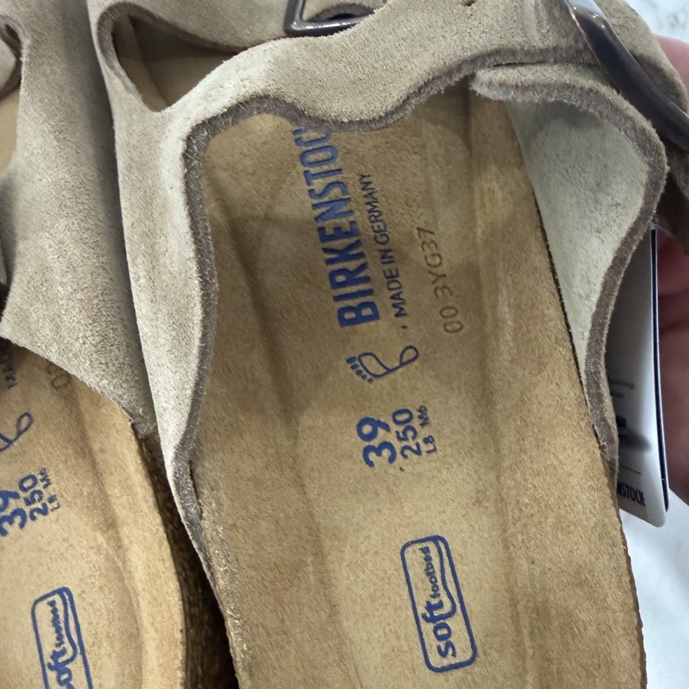 Birkenstock Arizona Taupe Suede Women’s Size 39, 38 Available - Picture 3 of 10